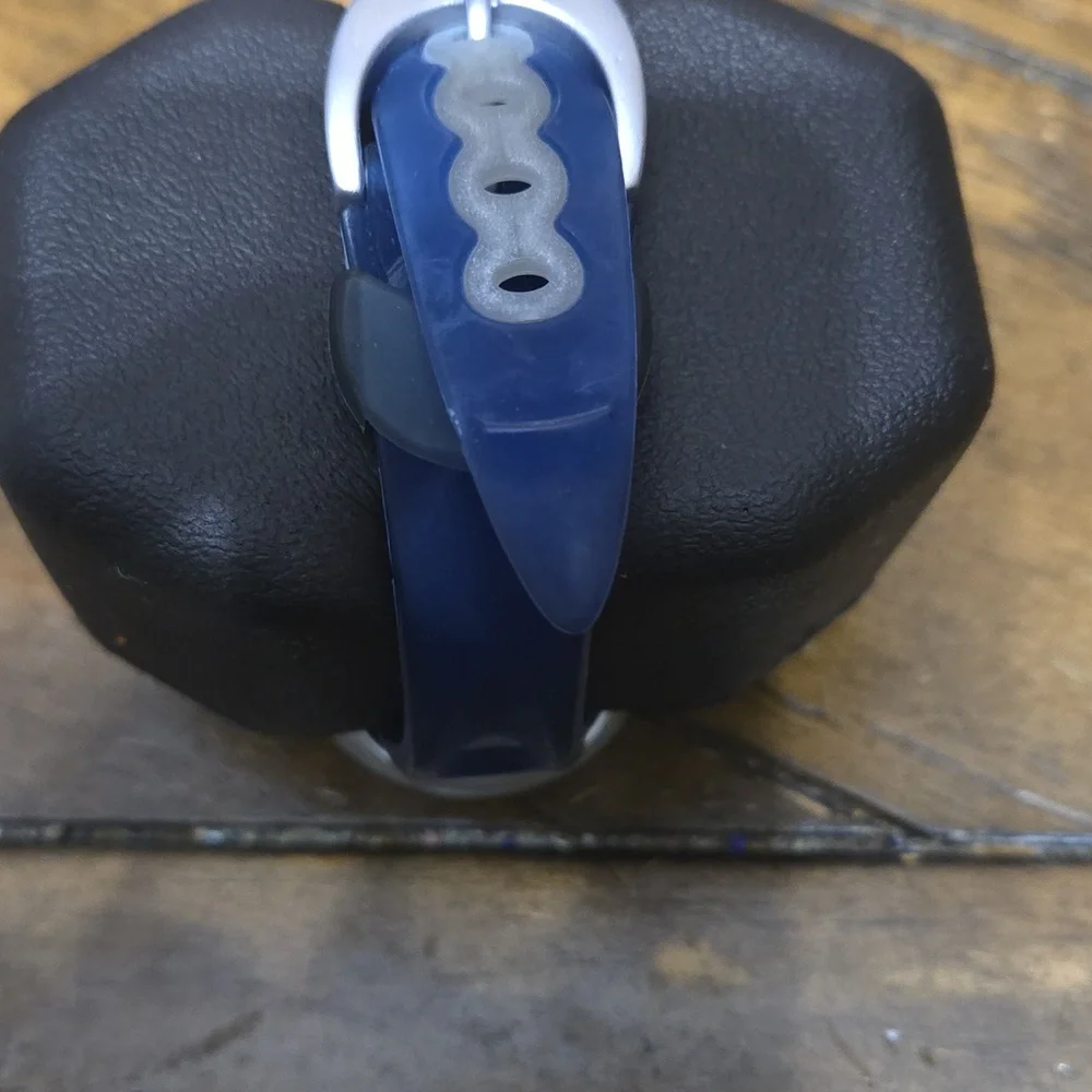 Timex Blue and Silver Wristband Watch